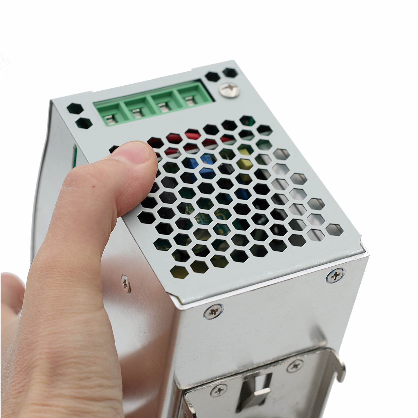 Источник питания INNOCONT на DIN-рейку, -10 +50С, IP20, вход: 220VAC, 1.6А, выход: 120W, 24VDC, 5A, типы защиты: КЗ, перегрузка, перенапряжение SB-D-120-24