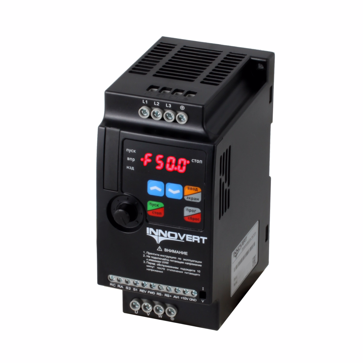 Преобразователь частоты INNOVERT ISD mini plus ISD112M43E, 1,1кВт, 380В, 3.0 А