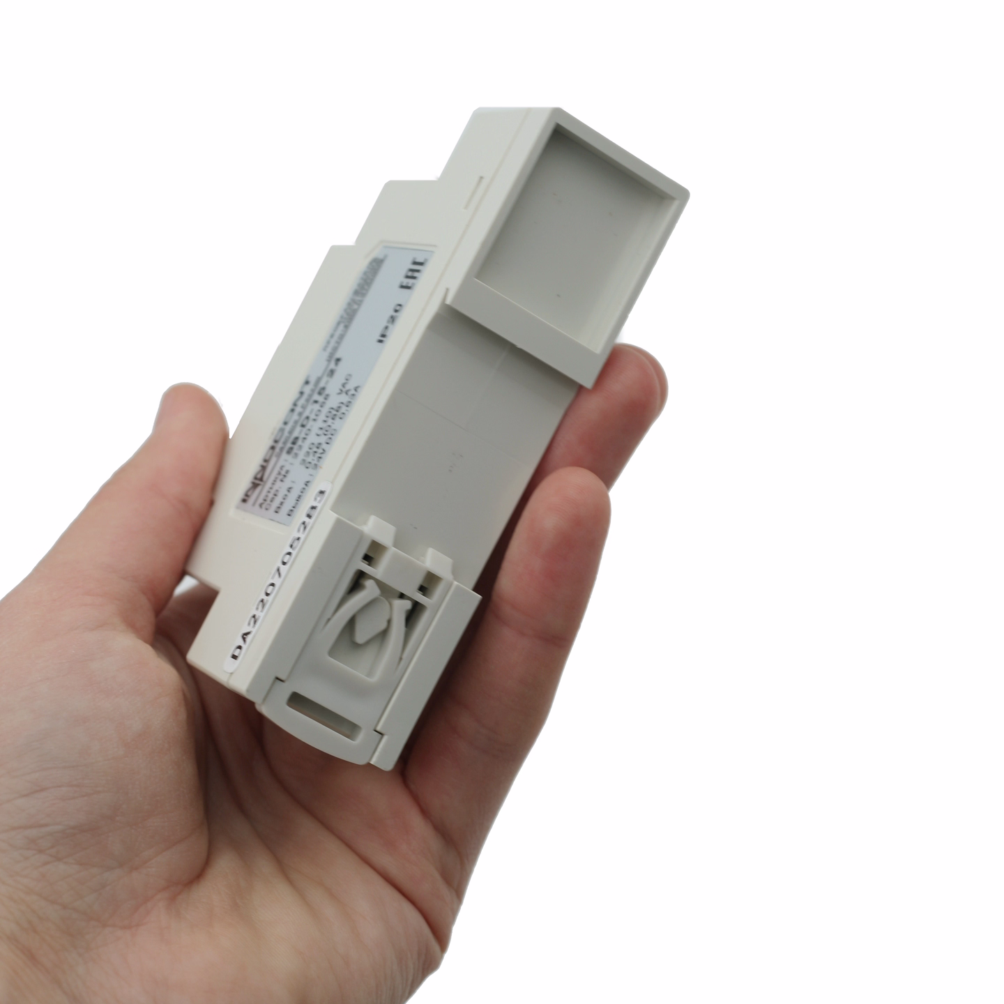 Источник питания INNOCONT. Вход: 220VAC, 0.48А, выход: 15W, 24VDC, 0.63A, -10 +50С, IP20, типы защиты: КЗ, перегрузка, перенапряжение SB-D-15-24
