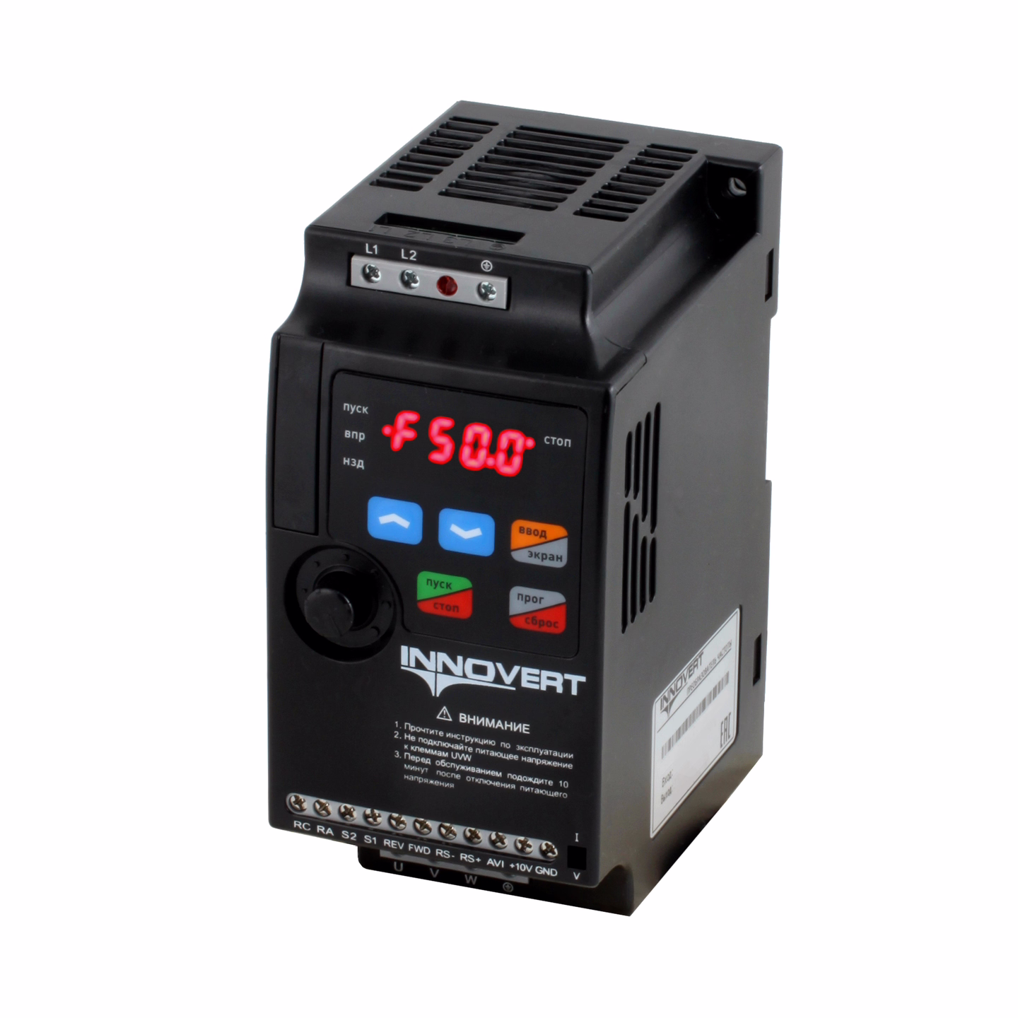 Преобразователь частоты INNOVERT VENT IVD152B21E, 1,5кВт, 220В, 7А