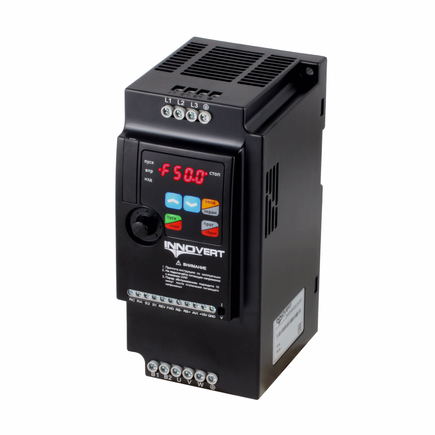 Преобразователь частоты INNOVERT VENT IVD302B21E, 3,0кВт, 220В, 13А