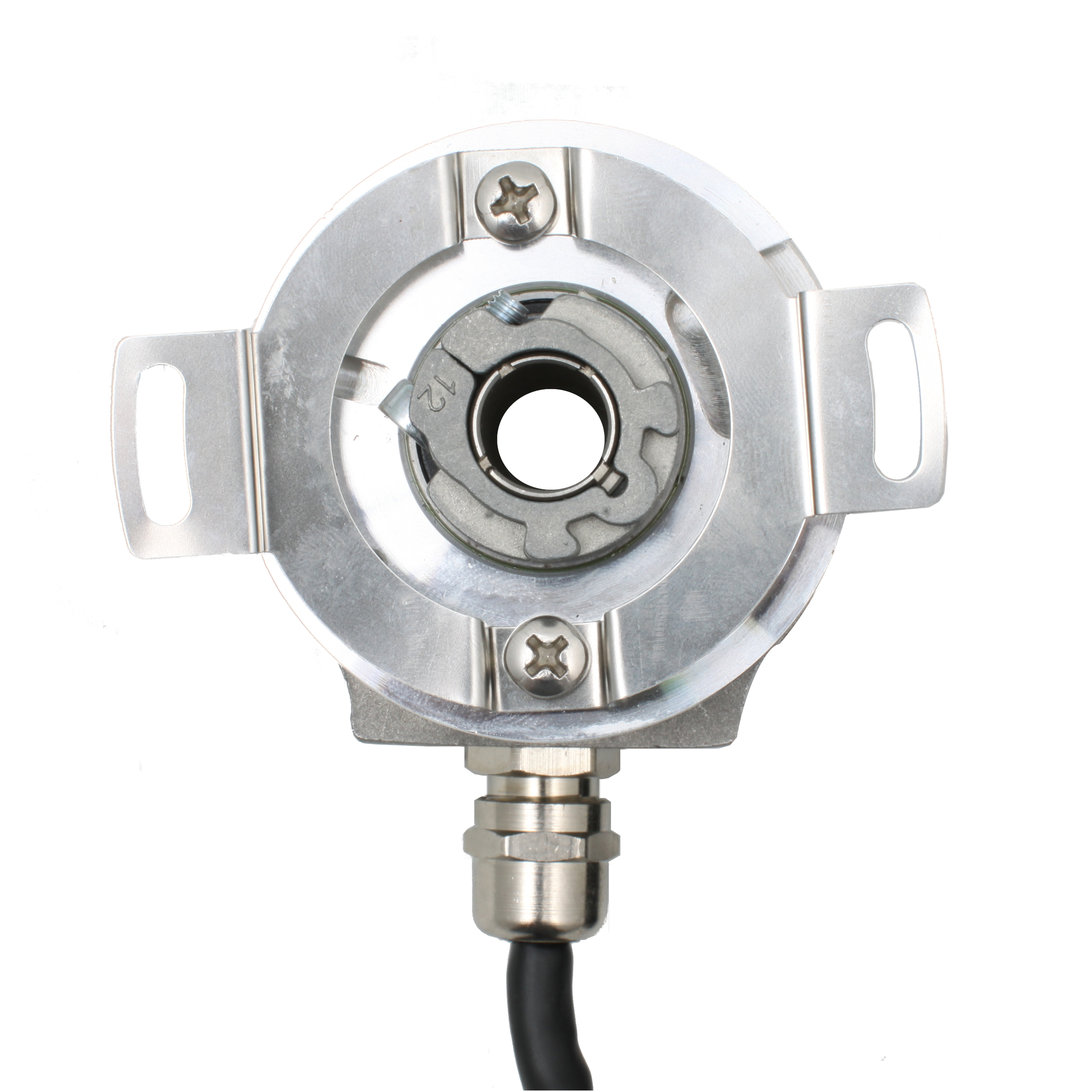 Инкрементальный программируемый энкодер INNOCONT D=58мм, полый вал 12мм, 5…30VDC, выход TTL/HTL с инверсией, IP 54