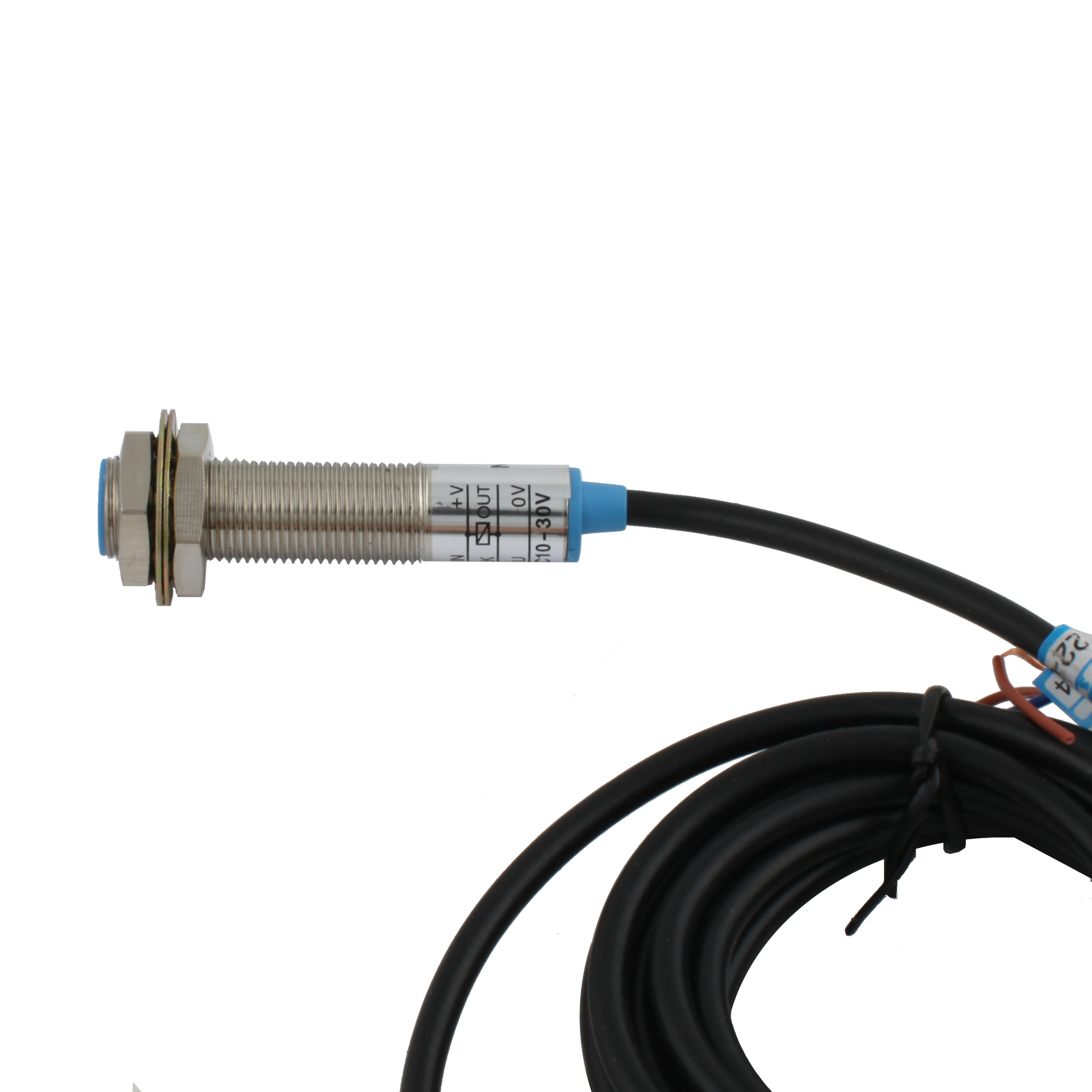Индуктивный датчик INNOCONT, M12x1, L=61 мм, экранированный, зона срабатывания 2 мм, -25 +60 С, 12…24 VDC, IP65, выход: PNP NO, макс. ток 200 мА, кабель 2 м SL-12P2C