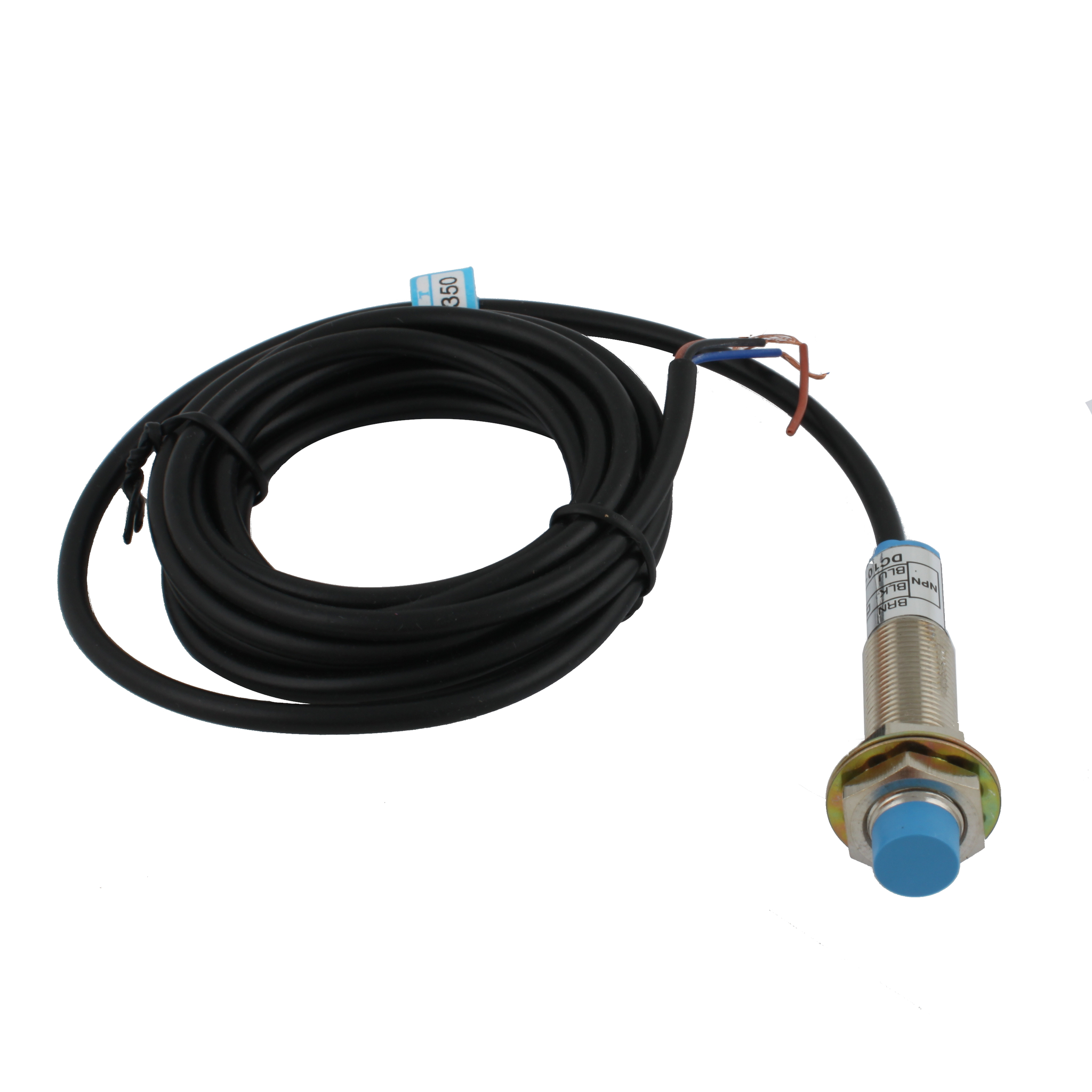 Индуктивный датчик INNOCONT, M12x1, L=61 мм, неэкранированный, зона срабатывания 4 мм, -25 +60 С, 12…24 VDC, IP65, выход: NPN NO, макс. ток 200 мА, кабель 2 м SL-12N4C
