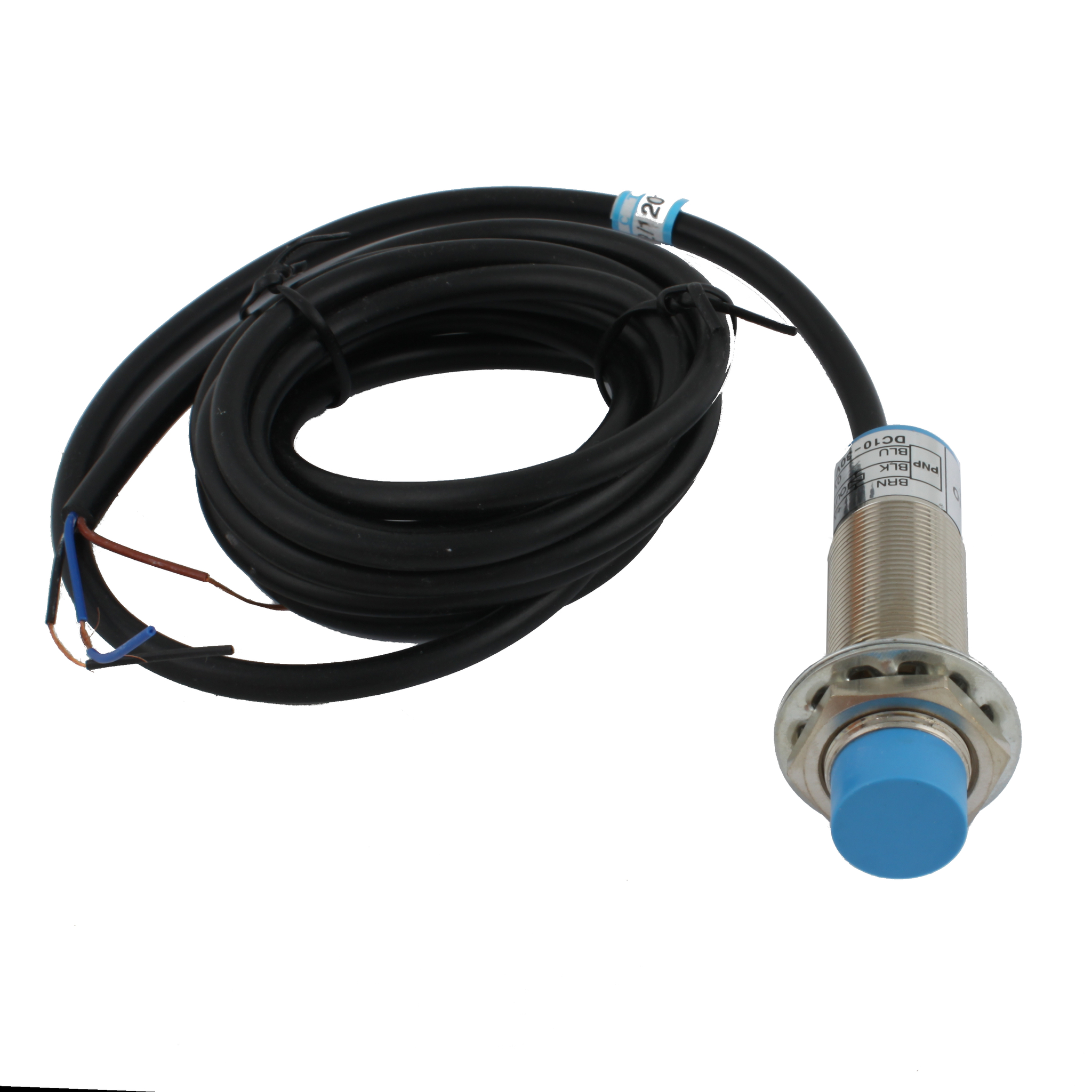 Емкостный датчик INNOCONT, M18x1, L=71 мм, зона срабатывания 10 мм, -25 +60 С, 12…24 VDC, IP65, выход: PNP NO, макс. ток 200 мА, кабель 2 м SC-18P10C