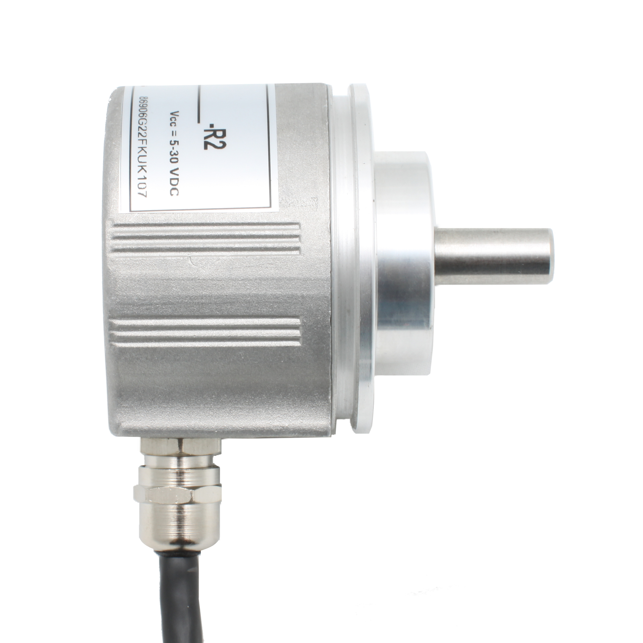 Инкрементальный программируемый энкодер INNOCONT D=58мм, выступающий вал 8мм, 5…30VDC, выход TTL/HTL с инверсией, IP 65