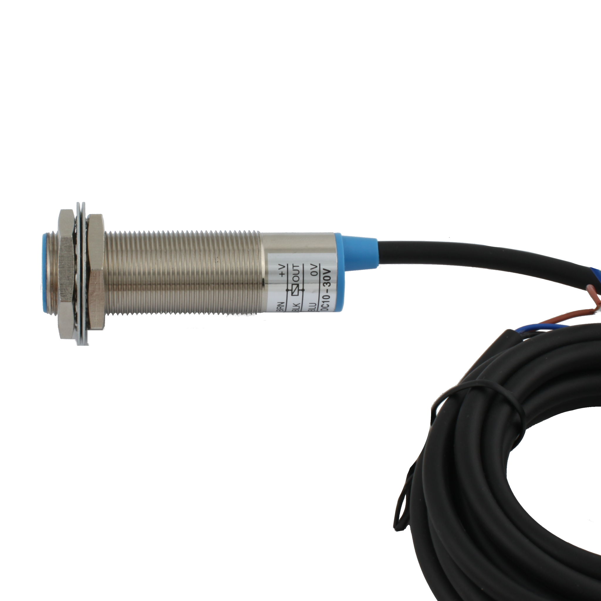 Индуктивный датчик INNOCONT, M18x1, L=73 мм, экранированный, зона срабатывания 5 мм, -25 +60 С, 12…24 VDC, IP65, выход: PNP NO, макс. ток 200 мА, кабель 2 м SL-18P5C