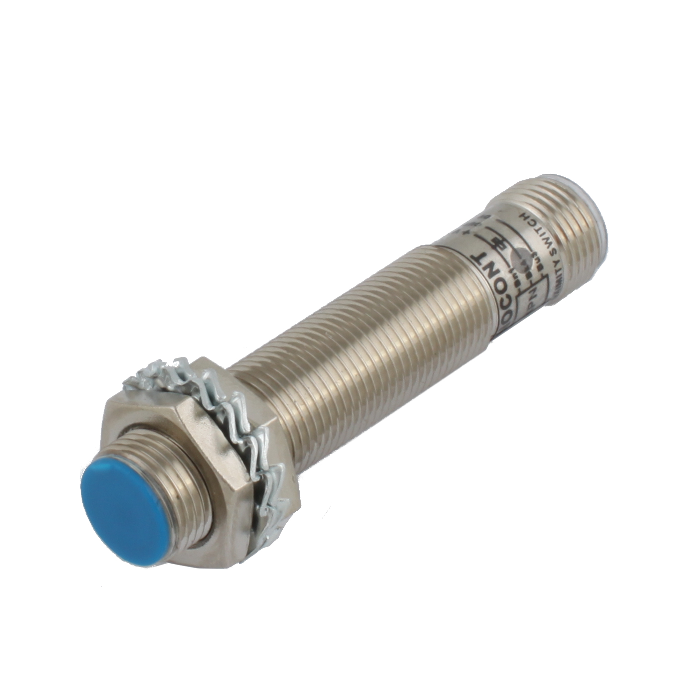 Индуктивный датчик INNOCONT, M12x1, L=61 мм, экранированный, зона срабатывания 2 мм, -25 +60 С, 12…24 VDC, IP67, выход: NPN NO, макс. ток 200 мА, разъем M12 SLI-12N2C