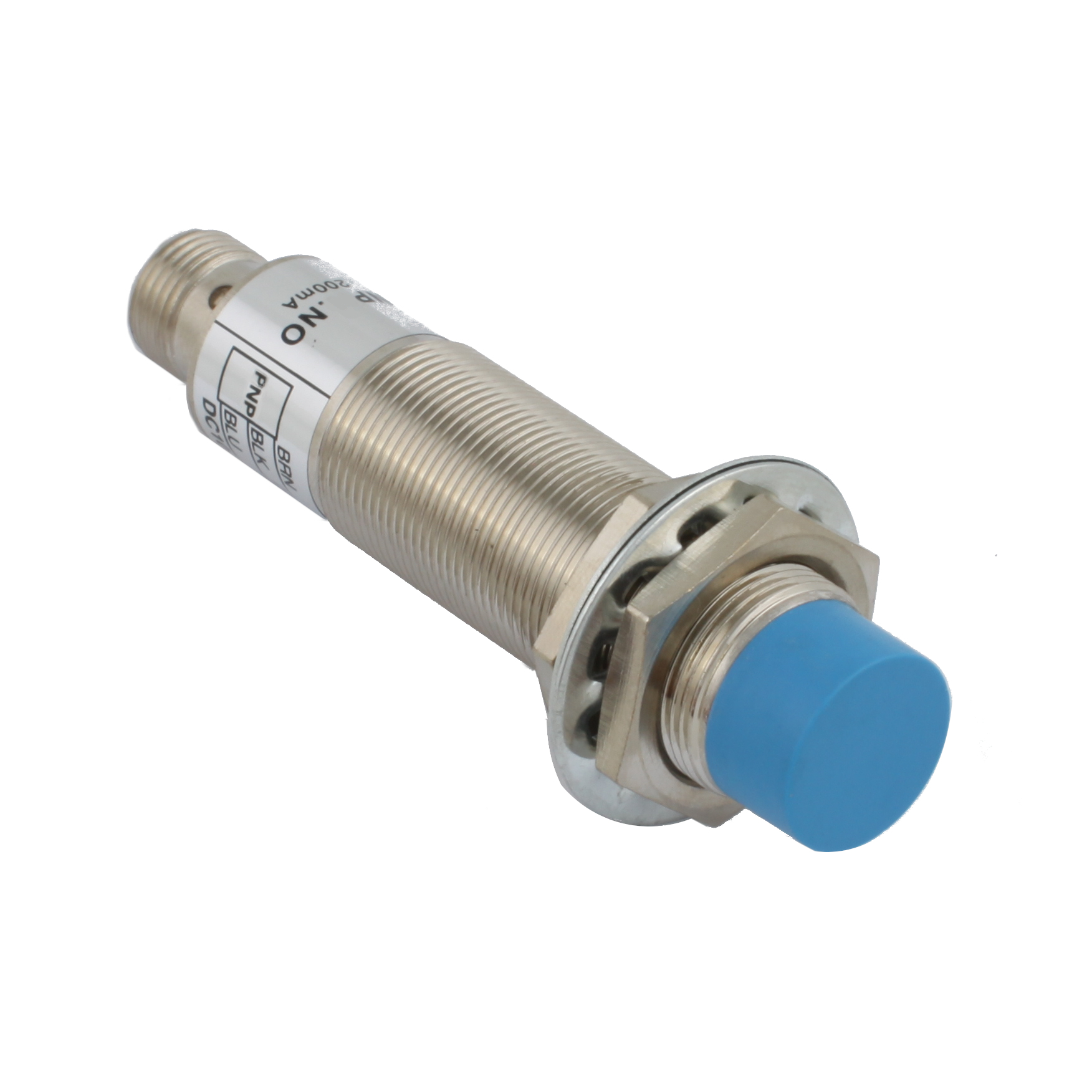 Индуктивный датчик INNOCONT, M18x1, L=73 мм, неэкранированный, зона срабатывания 8 мм, -25 +60 С, 12…24 VDC, IP67, выход: PNP NO, макс. ток 200 мА, разъем M12 SLI-18P8C