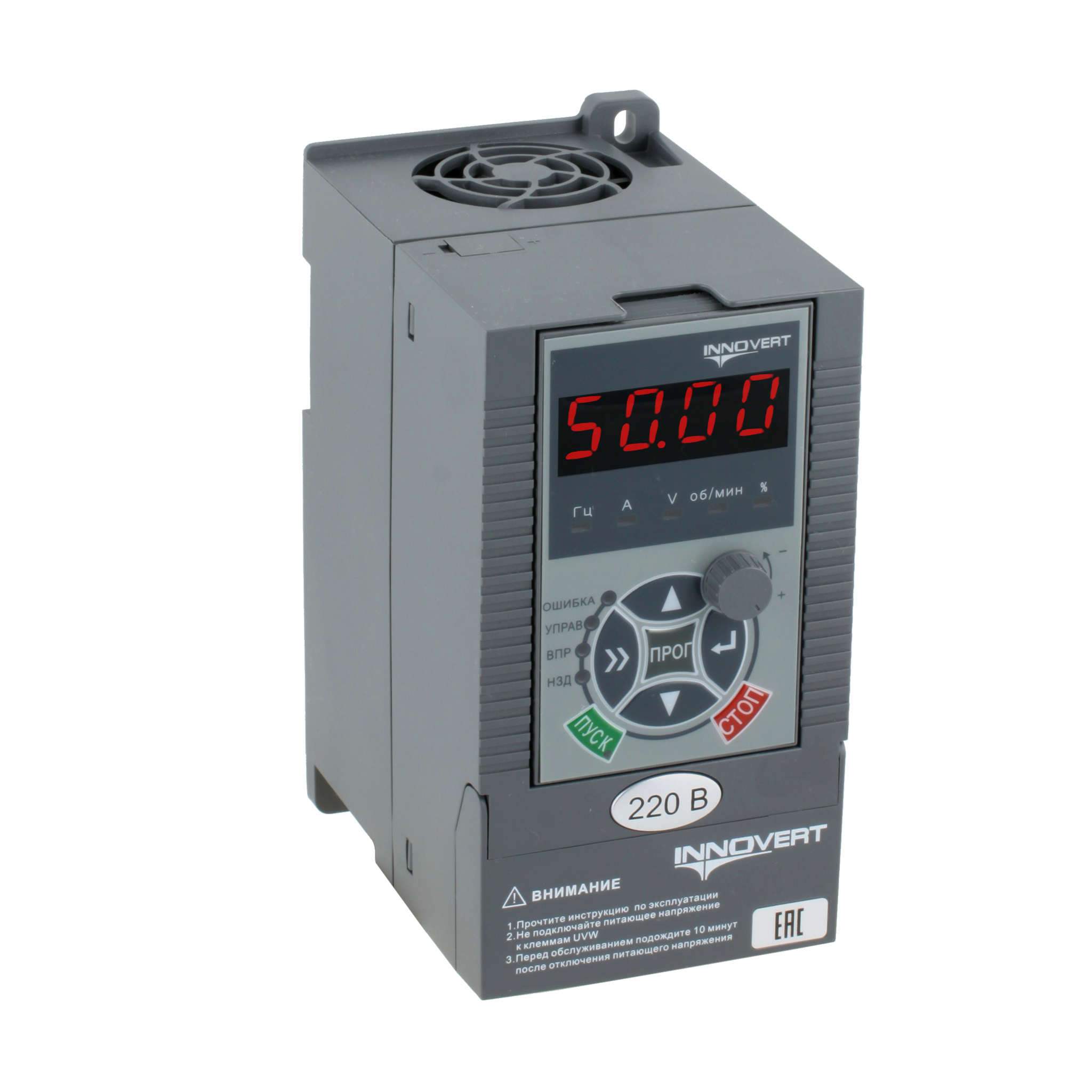 Преобразователь частоты векторный INNOVERT ITD152U21B2, 1,5кВт, 220В, 7А