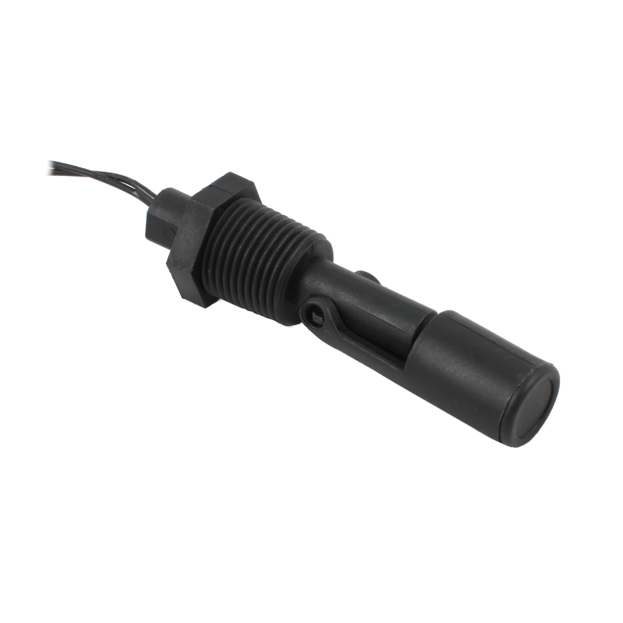 Поплавковый датчик уровня жидкости INNOLEVEL, горизонтальное исполнение, -20 +80 С, соединение- резьба 1/2"NPT полипропилен, кабель 500 мм, поплавок - полипропилен