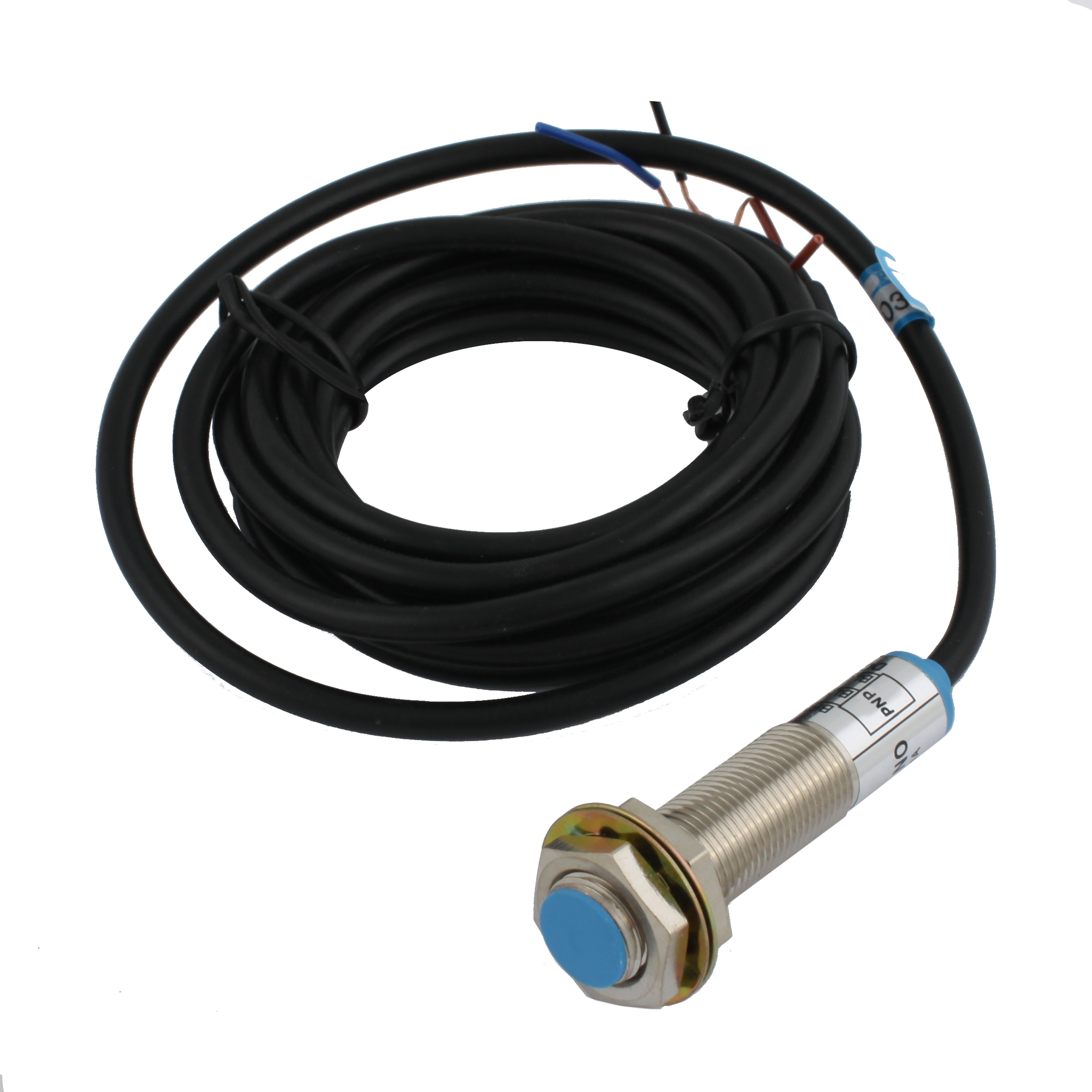 Индуктивный датчик INNOCONT, M12x1, L=61 мм, экранированный, зона срабатывания 2 мм, -25 +60 С, 12…24 VDC, IP65, выход: PNP NO, макс. ток 200 мА, кабель 2 м SL-12P2C