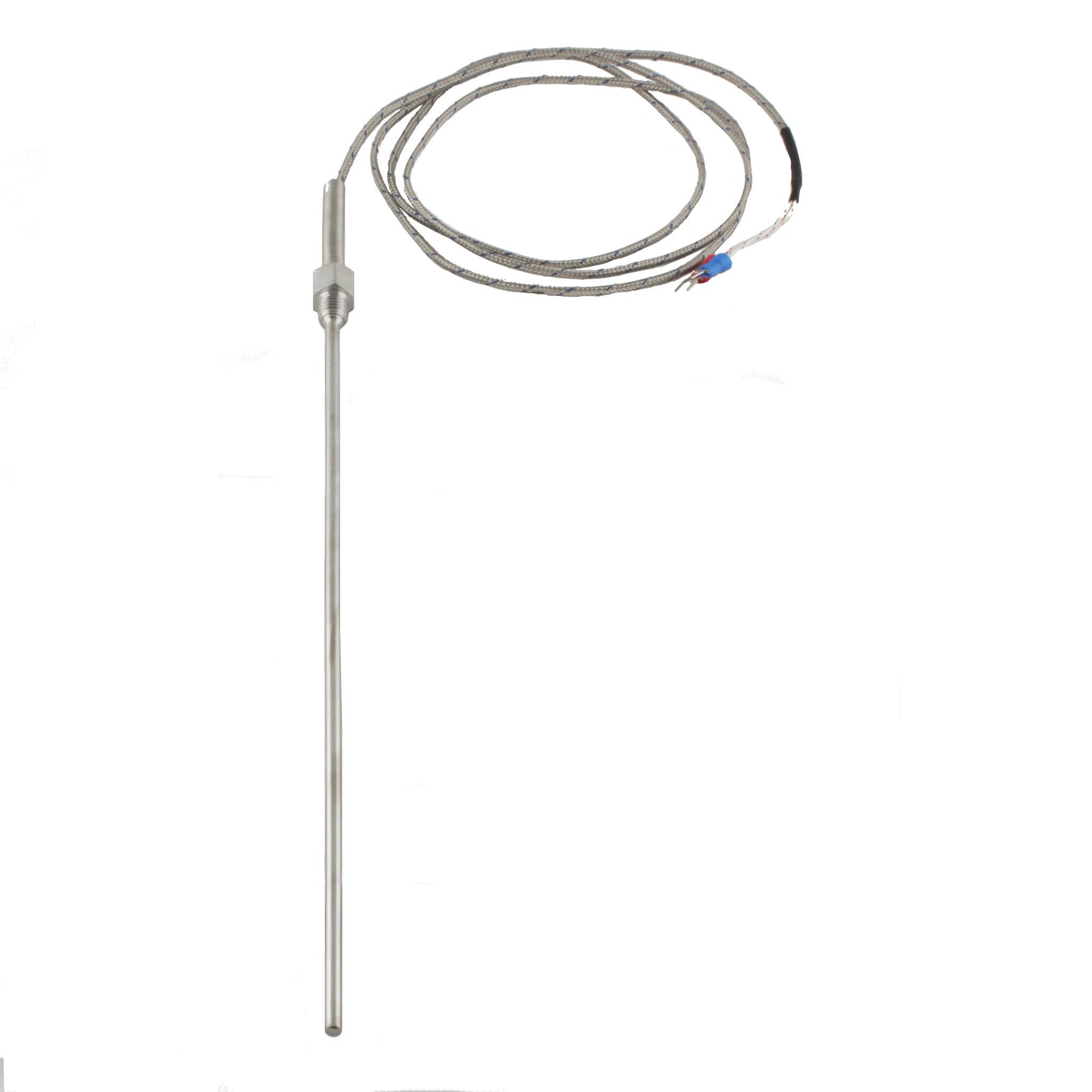 Датчик температуры INNOCONT с кабелем, исполнение N, спай CA, раб.часть: диаметр 4,8мм длина 300мм, резьба М10x1,5, длина кабеля 3м TS-W-N-CA-4,8-300-3-M10x1,5