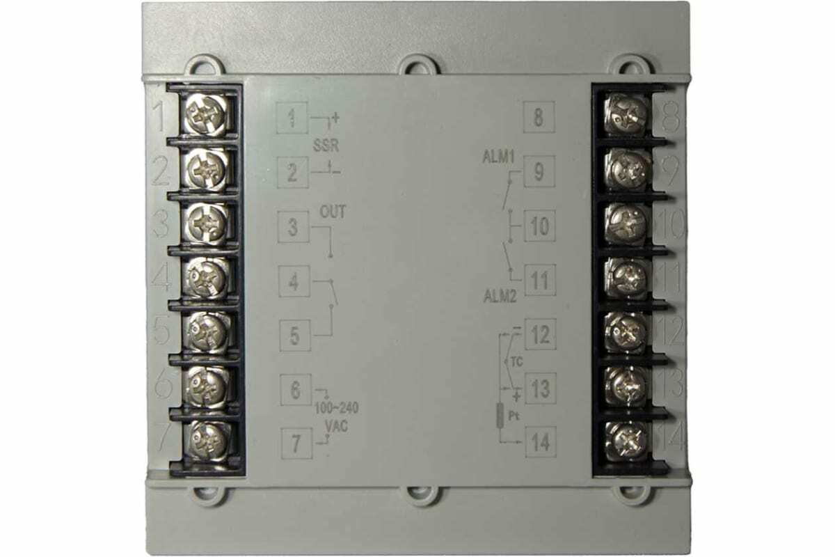 Температурный контроллер INNOCONT, 2 дисплея, 4 разряда, 96x96x63 мм, 2 аварийных выхода, 110-220VAC, выход: реле + твердотельное реле TR-B-L