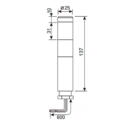 Светосигнальная лампа INNOCONT TL25-024-RG