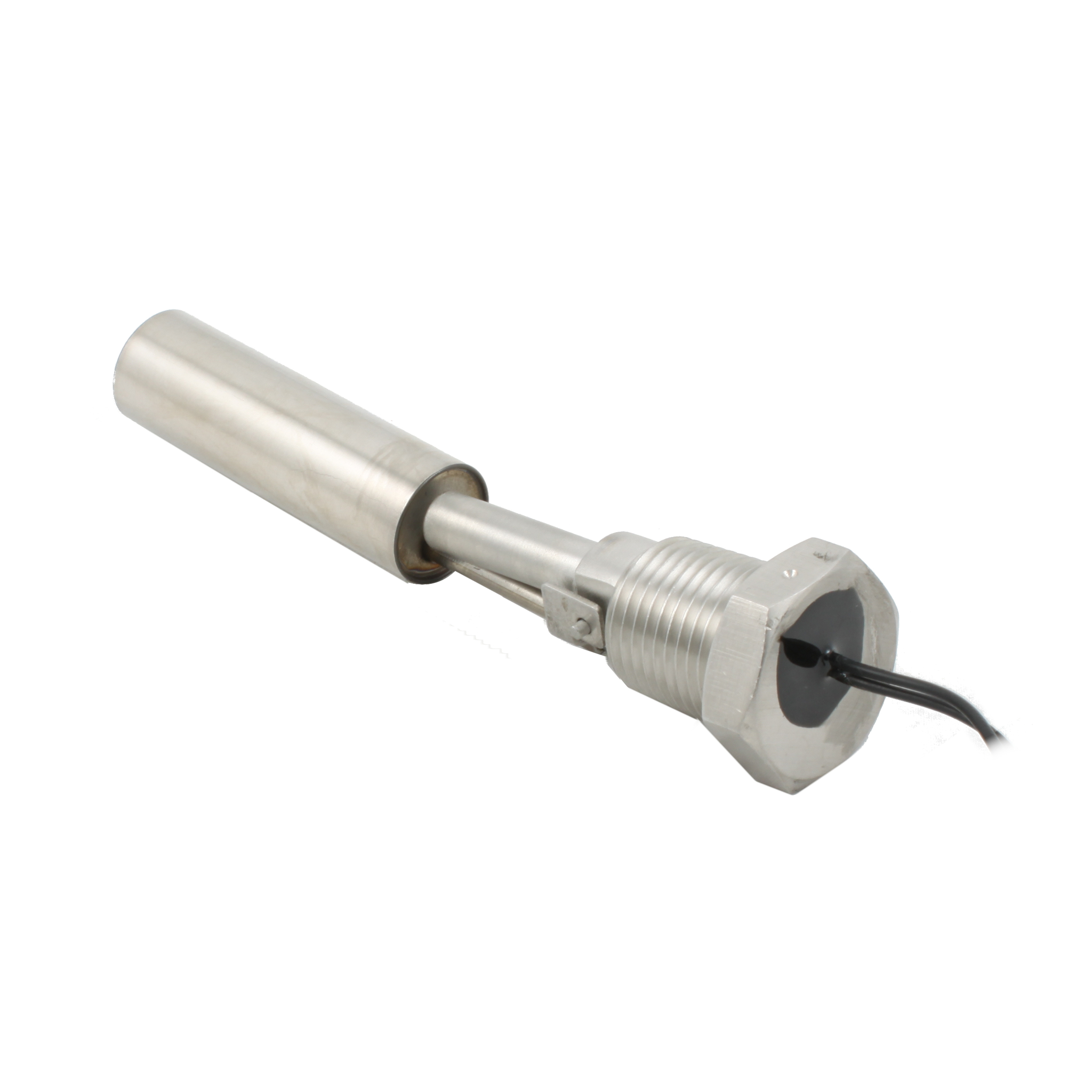 Поплавковый датчик уровня жидкости INNOLEVEL, горизонтальное исполнение, -20 +120 С, соединение- резьба 1/2"NPT нерж. сталь, кабель 500 мм, поплавок - нерж. сталь