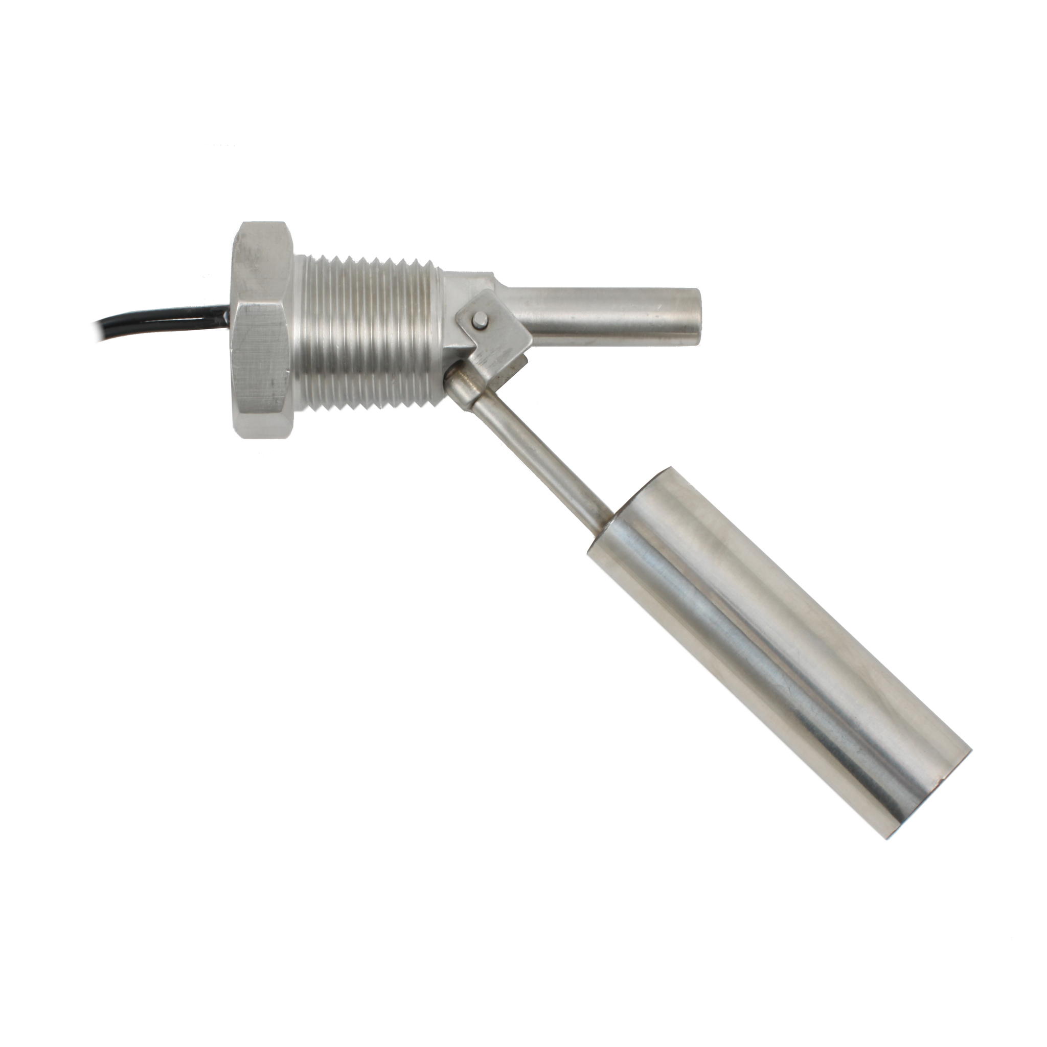 Поплавковый датчик уровня жидкости INNOLEVEL, горизонтальное исполнение, -20 +120 С, соединение- резьба 1/2"NPT нерж. сталь, кабель 500 мм, поплавок - нерж. сталь