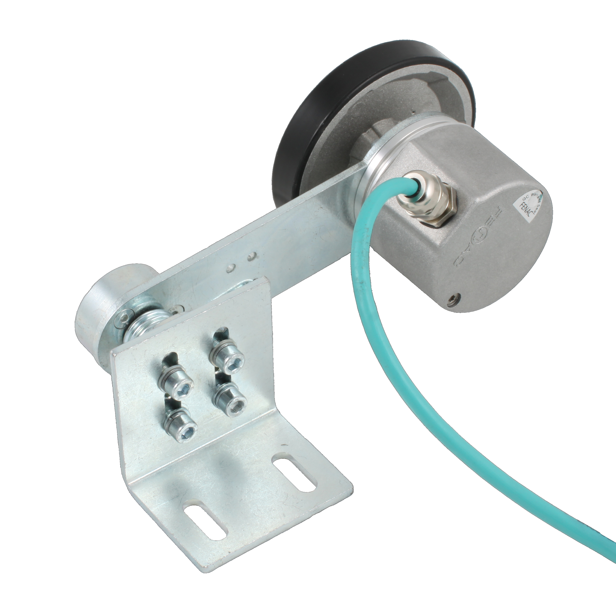 Инкрементальный энкодер INNOCONT D=50мм с мерным колесом L=250мм, онтактная поверхность - резина, профиль гладкий, 1имп/1мм, 5…30VDC, выход HTL, IP64, -20…+85°C, радиальный кабель 2м