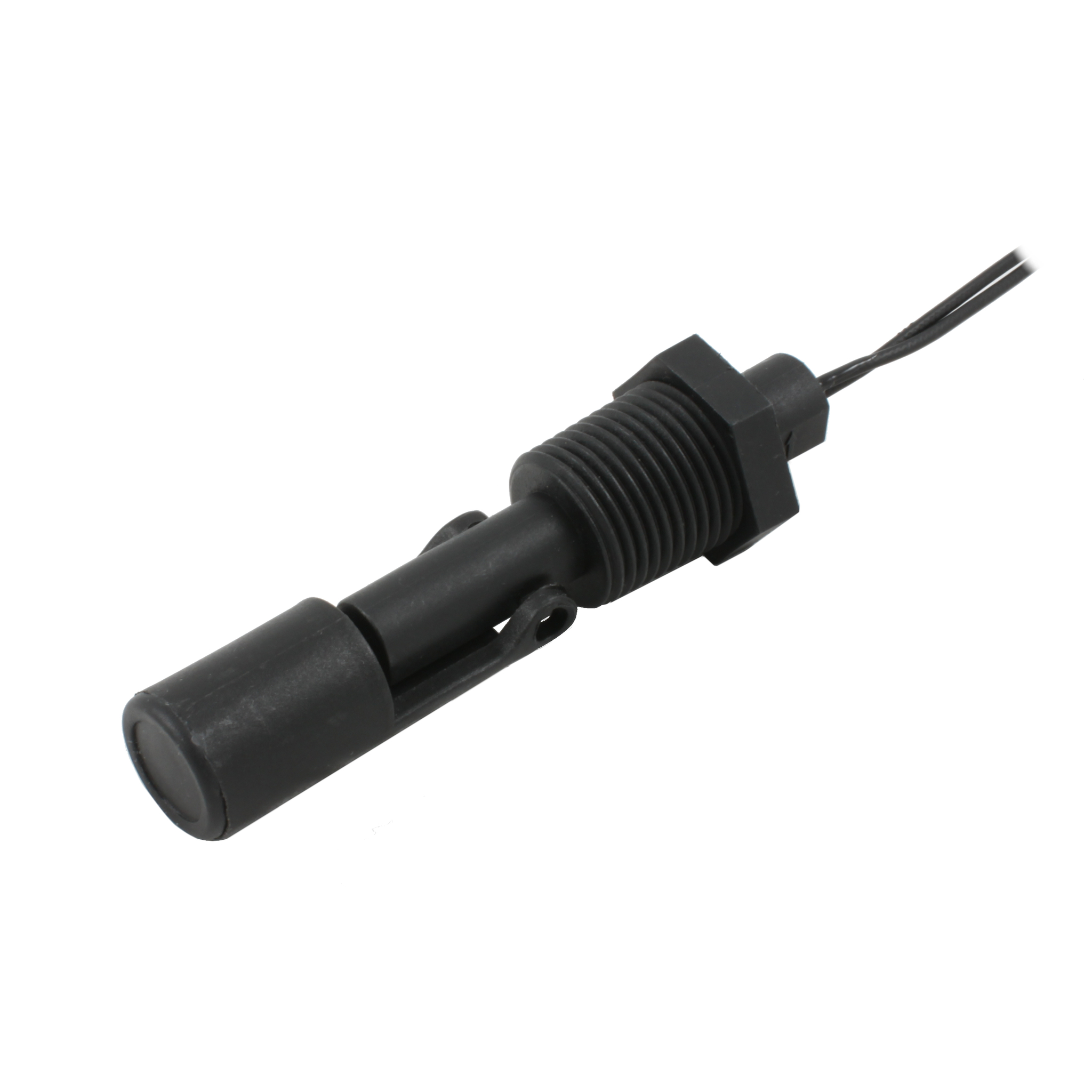 Поплавковый датчик уровня жидкости INNOLEVEL, горизонтальное исполнение, -20 +80 С, соединение- резьба 1/2"NPT полипропилен, кабель 500 мм, поплавок - полипропилен