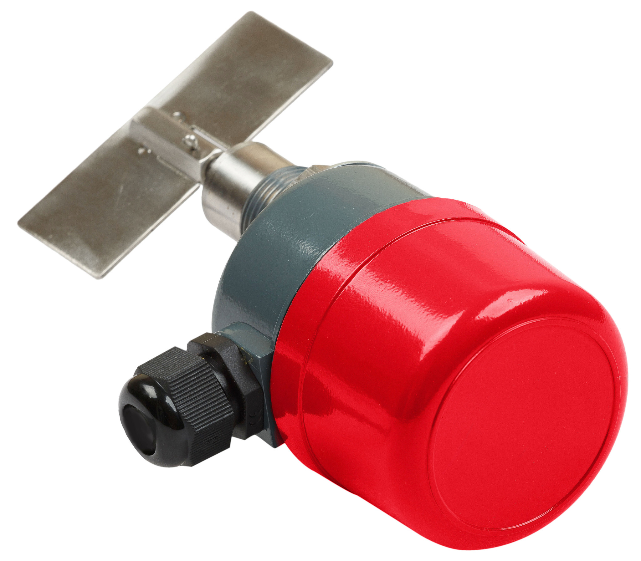 Механический ротационный датчик уровня сыпучих материалов INNOLEVEL в алюм. корпусе, компактное исполнение, -30 +80 С, Рmax=0.8 bar, 24 VDC, IP65, лопасть складная двухсторонняя