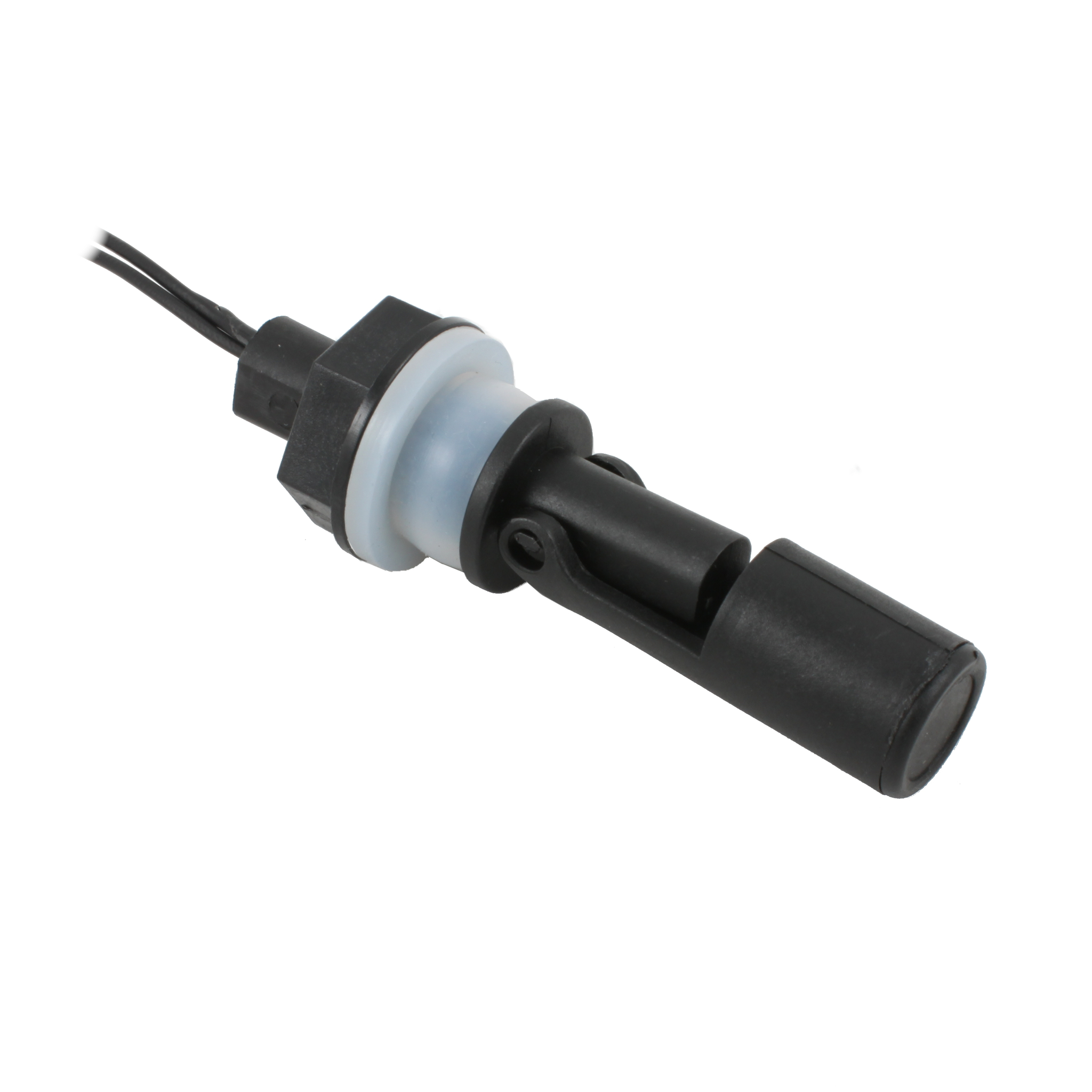 Поплавковый датчик уровня жидкости INNOLEVEL, горизонтальное исполнение, -20 +80 С, соединение- резьба M16 полипропилен, кабель 500 мм, поплавок - полипропилен