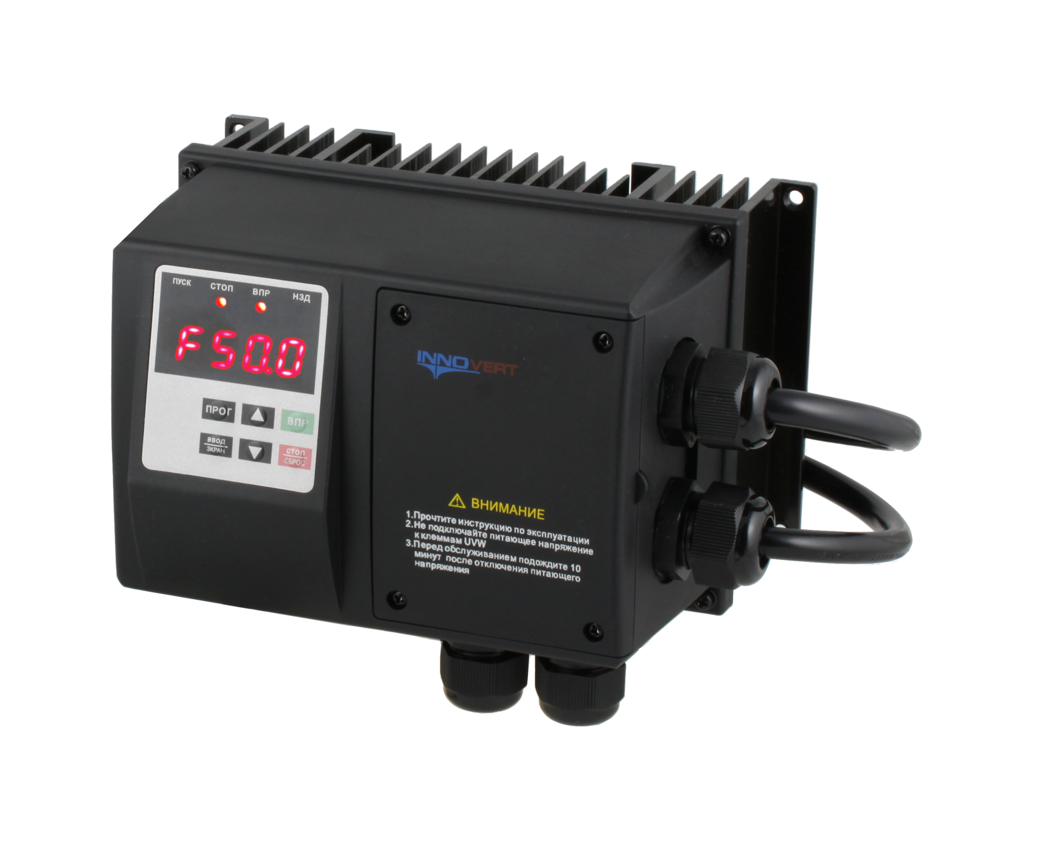 Преобразователь частоты пыле- влагозащищенный INNOVERT IPD751P43B IP65, 0,75кВт, 380В, 2.7А