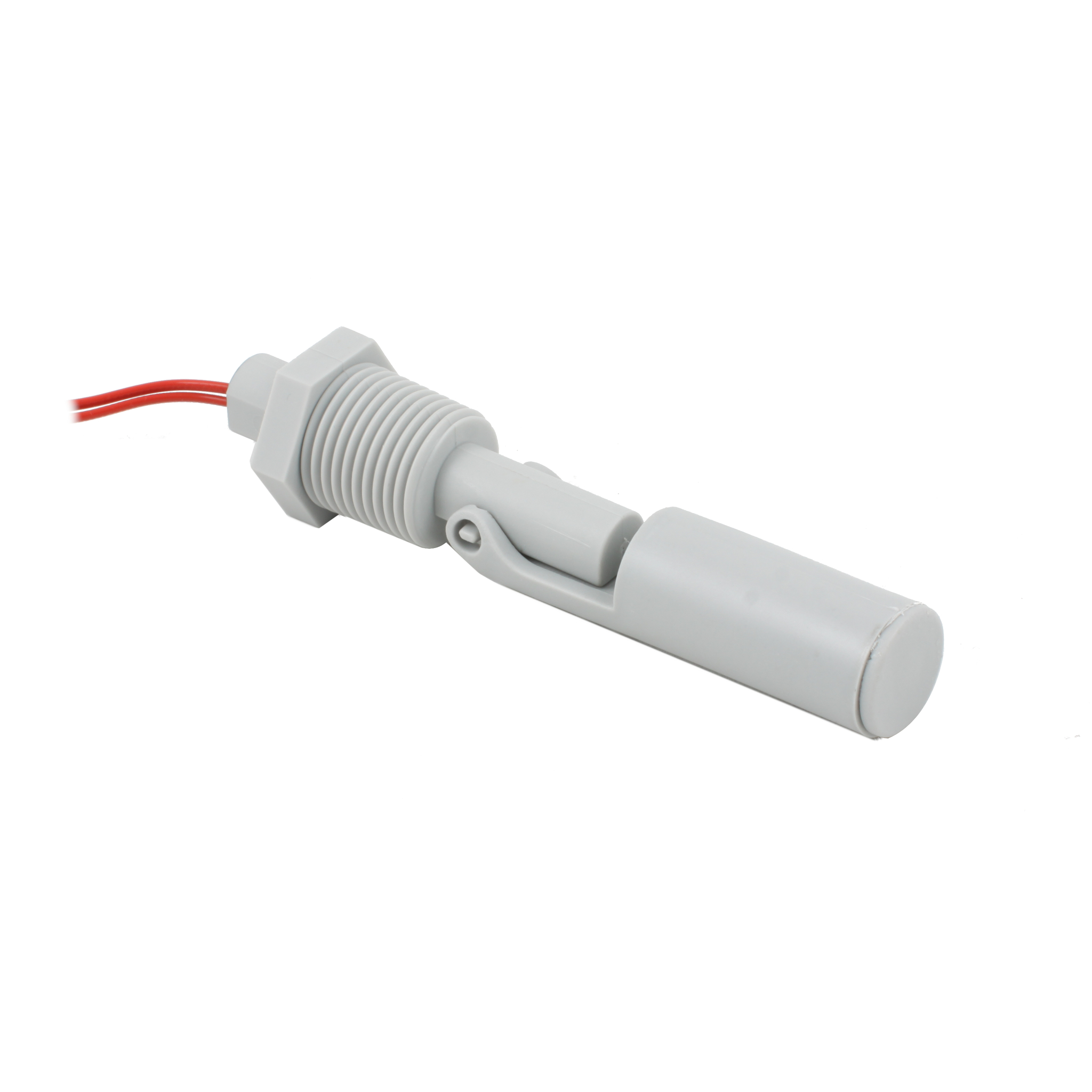 Поплавковый датчик уровня жидкости INNOLEVEL, горизонтальное исполнение, -20 +120 С, соединение- резьба 1/2"NPT PVDF, кабель 500 мм, поплавок - PVDF