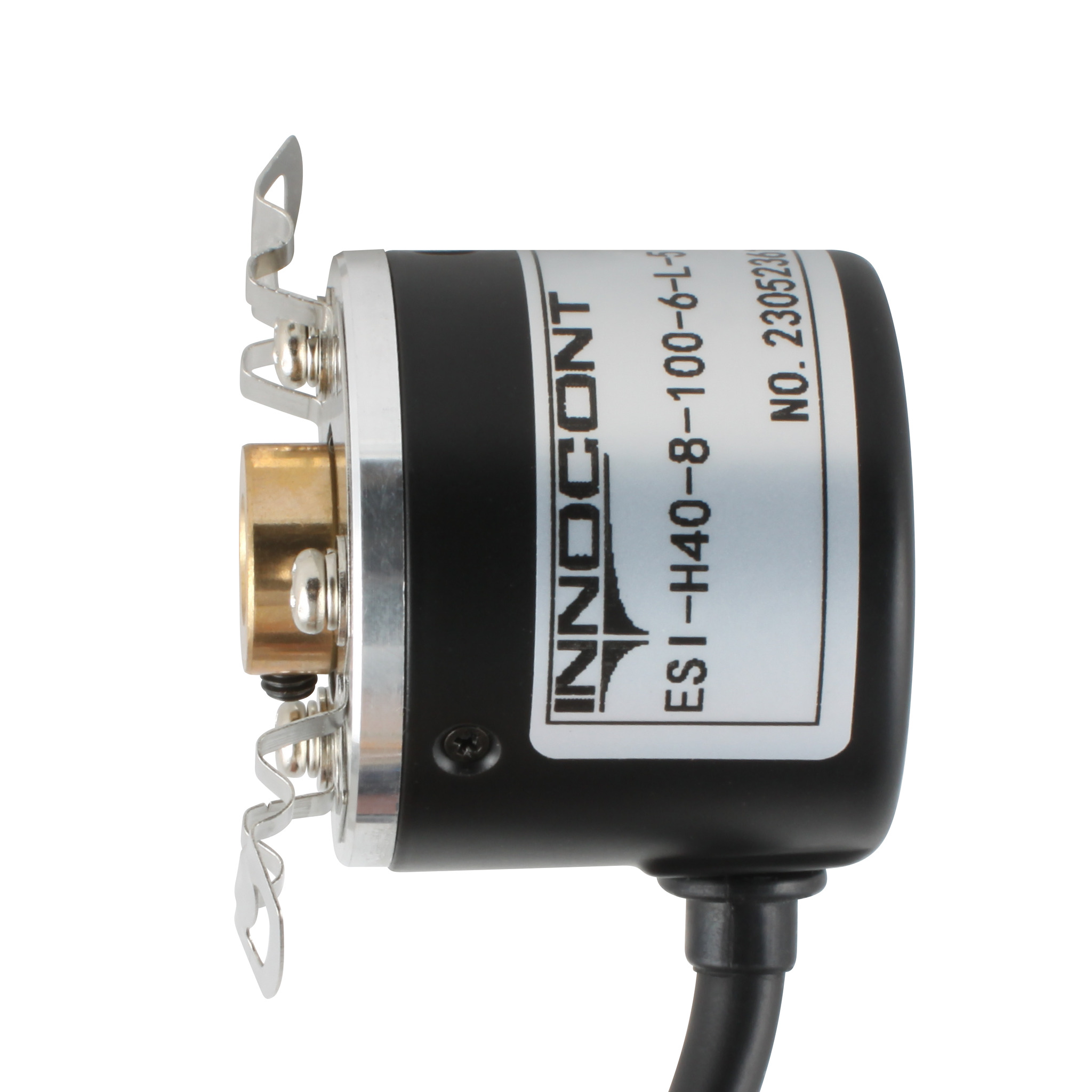 Инкрементальный энкодер INNOCONT D=40мм, полый вал 8мм, 2048 имп/об, 24VDC, выход HTL, IP54, -20…+80°C, радиальный кабель 2м