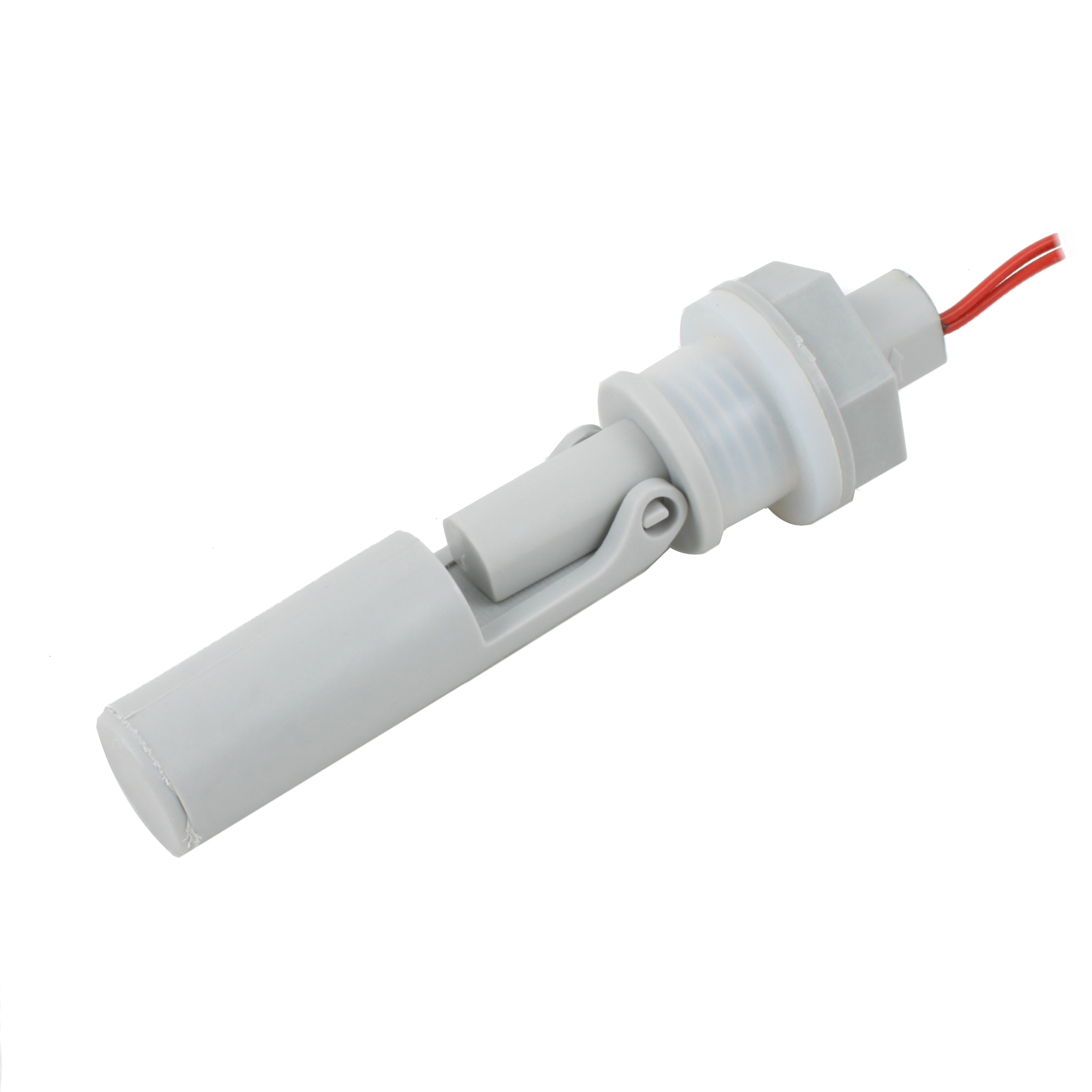 Поплавковый датчик уровня жидкости INNOLEVEL, горизонтальное исполнение, -20 +120 С, соединение- резьба M16 PVDF, кабель 500 мм, поплавок - PVDF