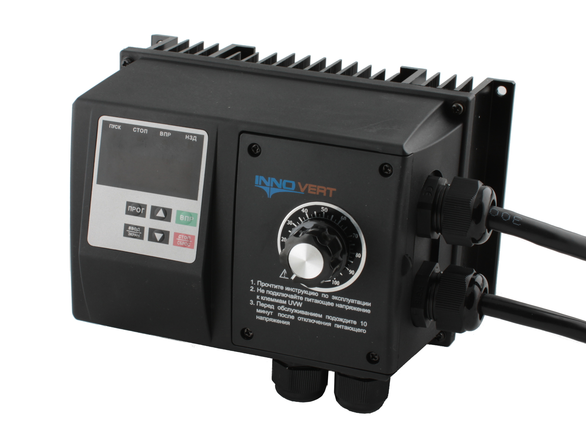 Преобразователь частоты пыле- влагозащищенный INNOVERT IPD751P43B-VR IP 54, 0,75кВт, 380В, 2,7А, встроенный потенциометр