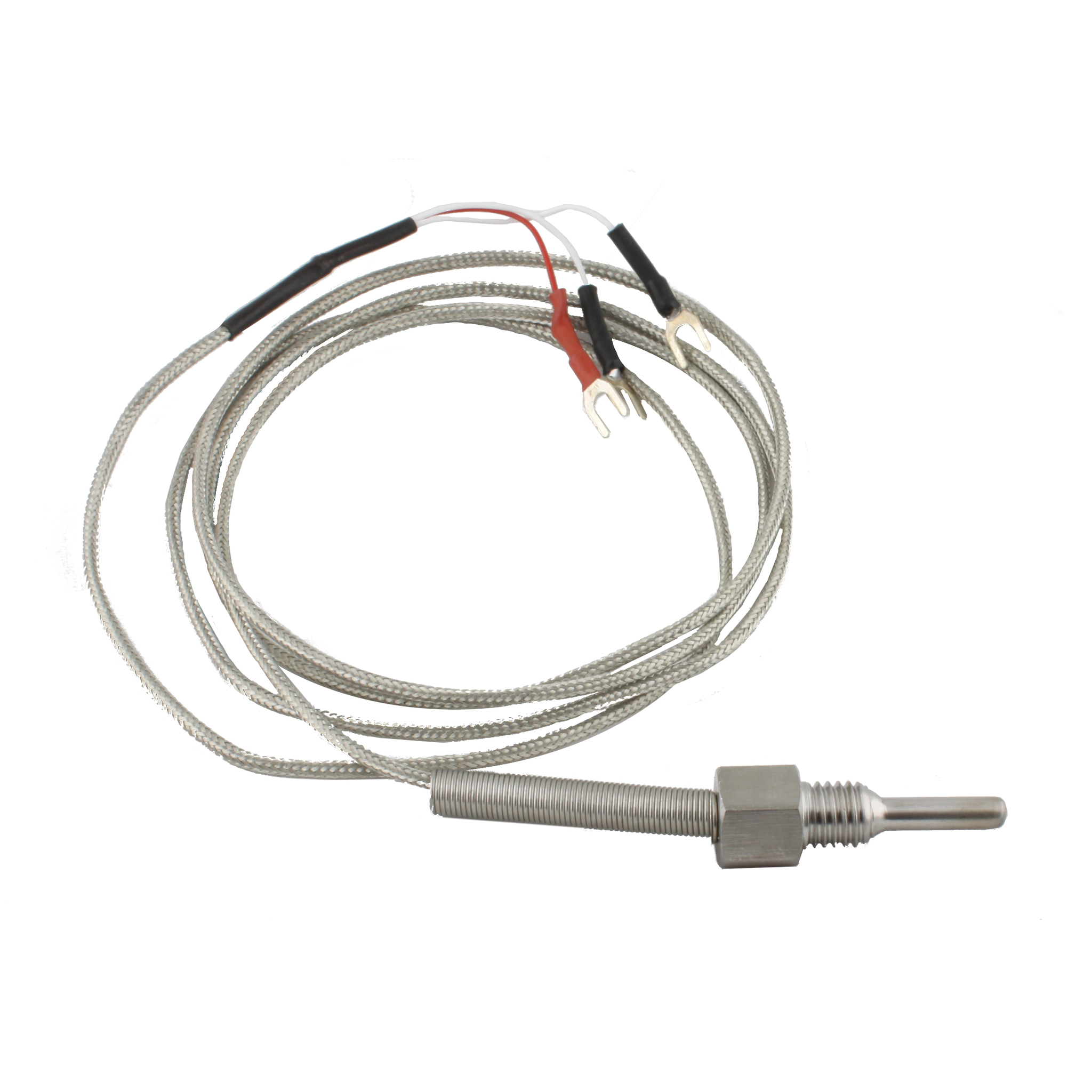 Датчик температуры INNOCONT с кабелем, исполнение N, спай Pt100, раб. часть: диаметр 4,8мм длина 30мм, резьба М10x1,5, длина кабеля 1.5м TS-W-N-Pt100-4,8-30-1,5-M10x1,5