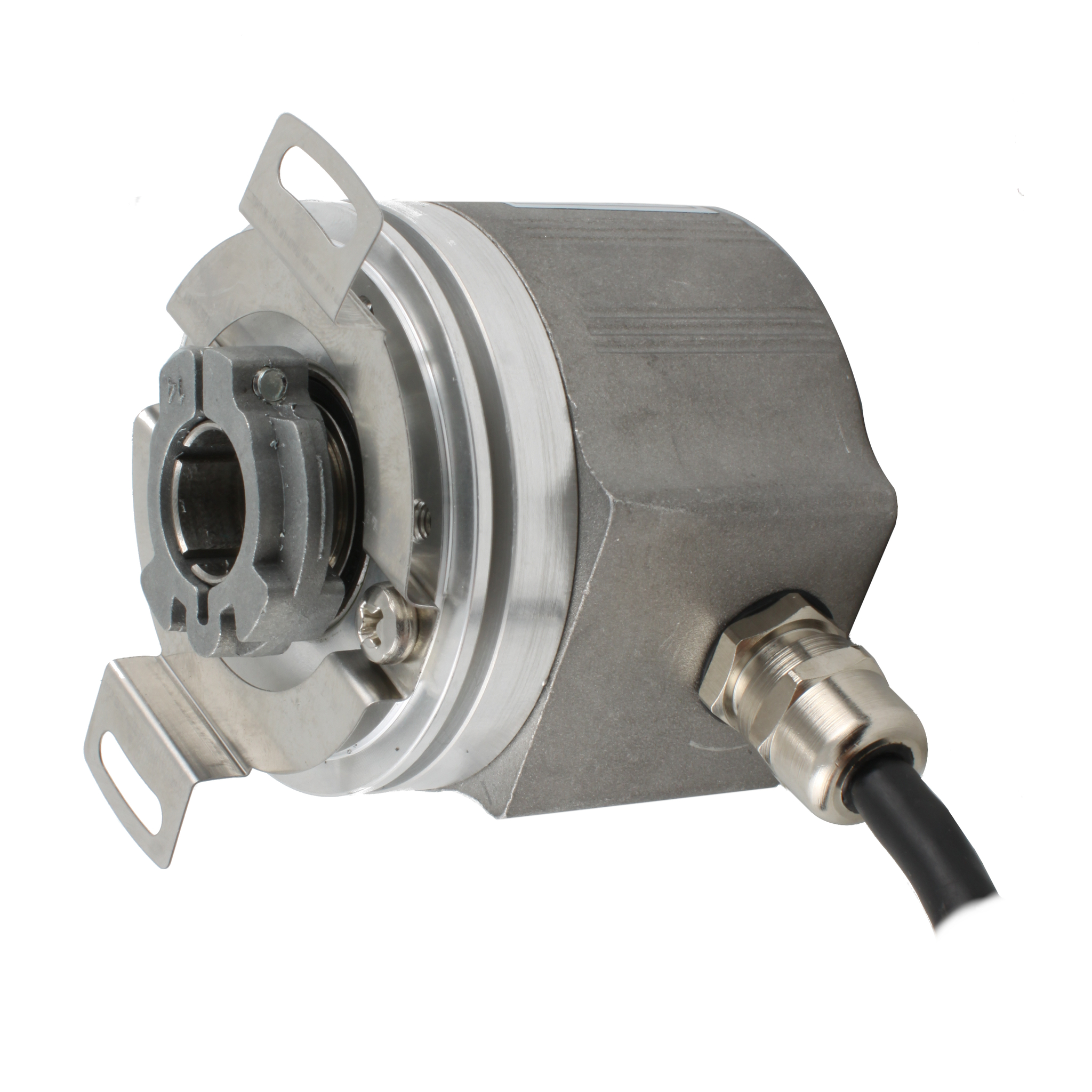 Инкрементальный программируемый энкодер INNOCONT D=58мм, полый вал 14мм, 5…30VDC, выход TTL/HTL с инверсией, IP 54