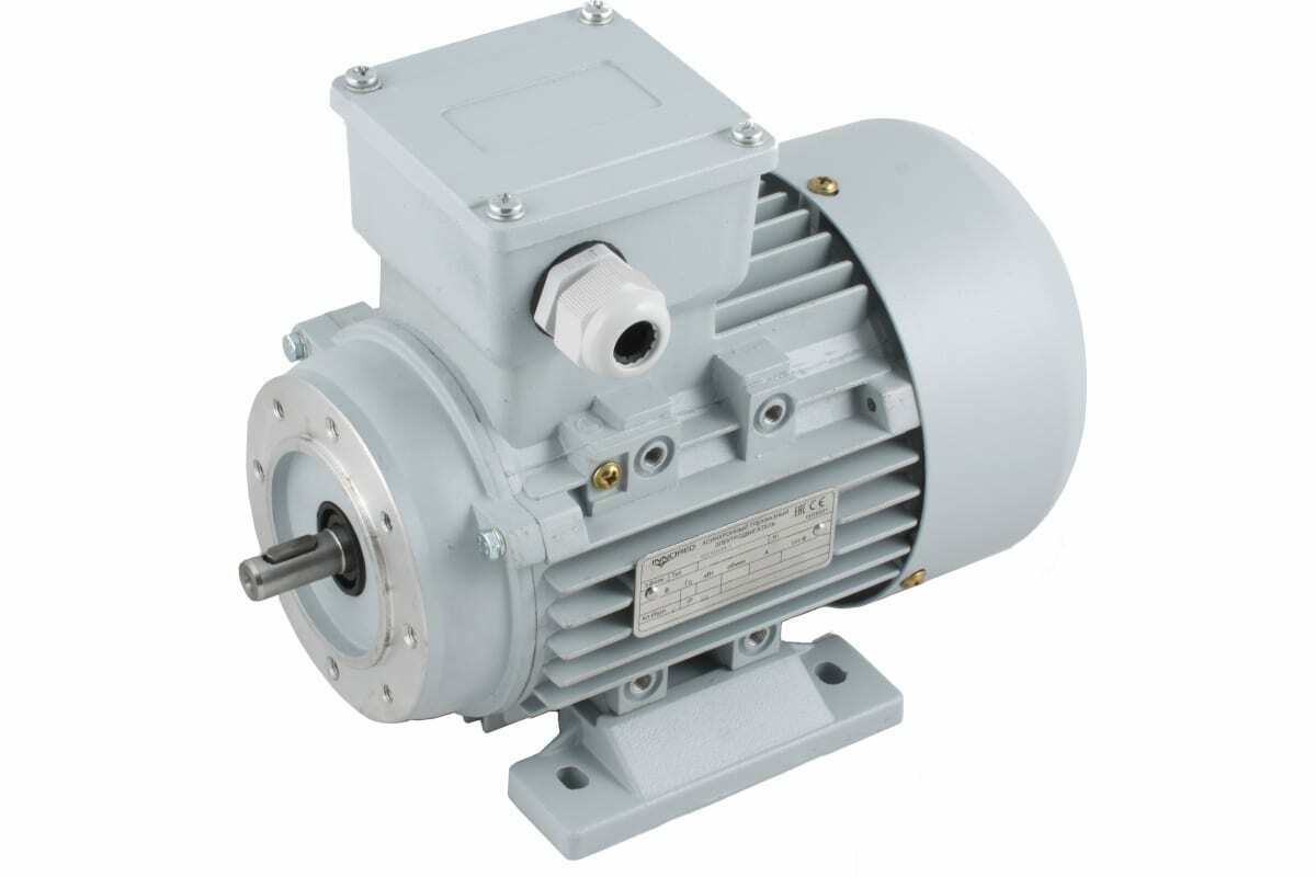 Электродвигатель трёхфазный асинхронный INNORED (2.2 кВт 1400об/мин) 140"24мм, на лапах, схема включения "звезда"/"треугольник" (380В/220В), IP55 RM90-4 B34