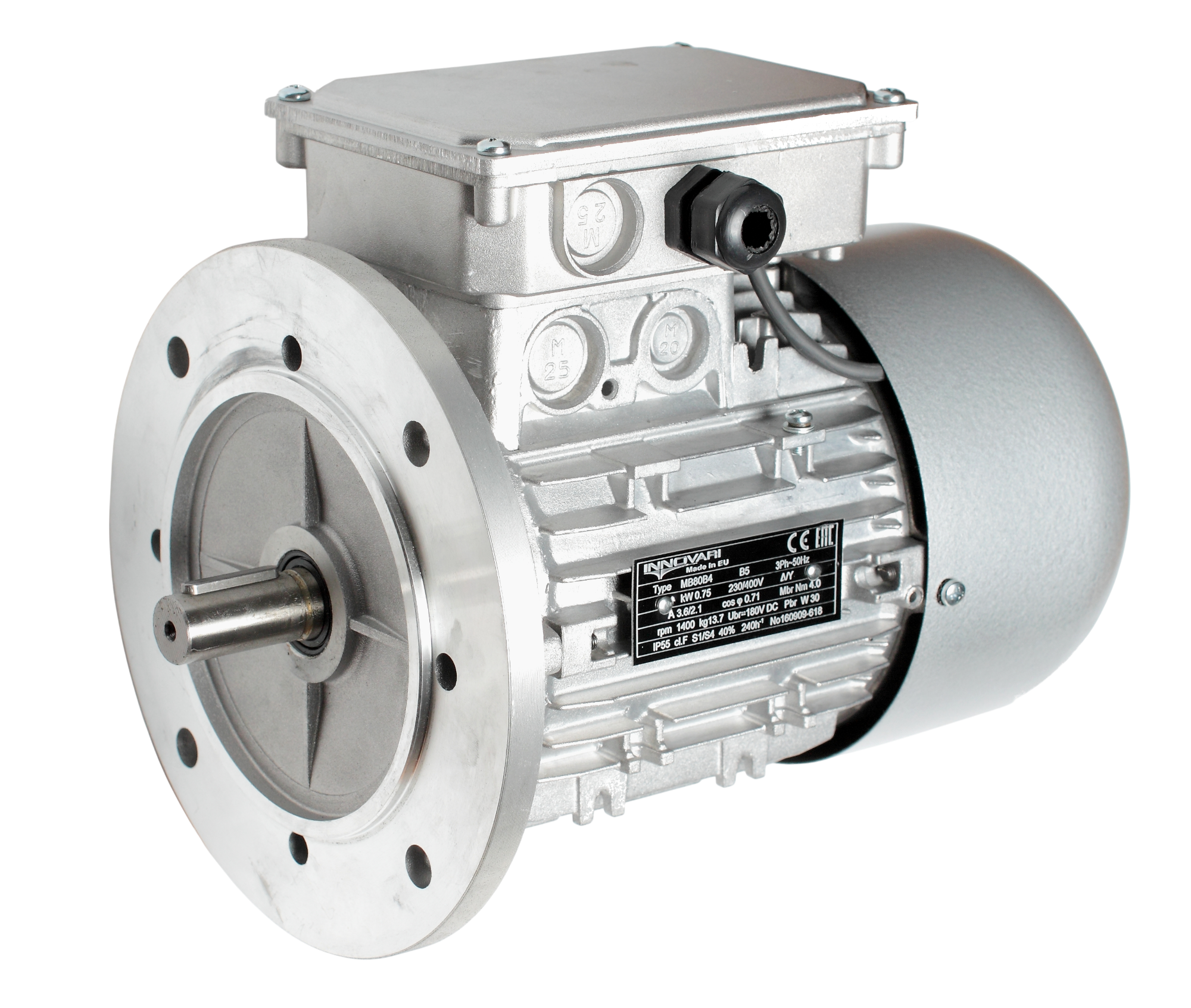 Трехфазные асинхронные электродвигатели с тормозом INNOVARI серии MB