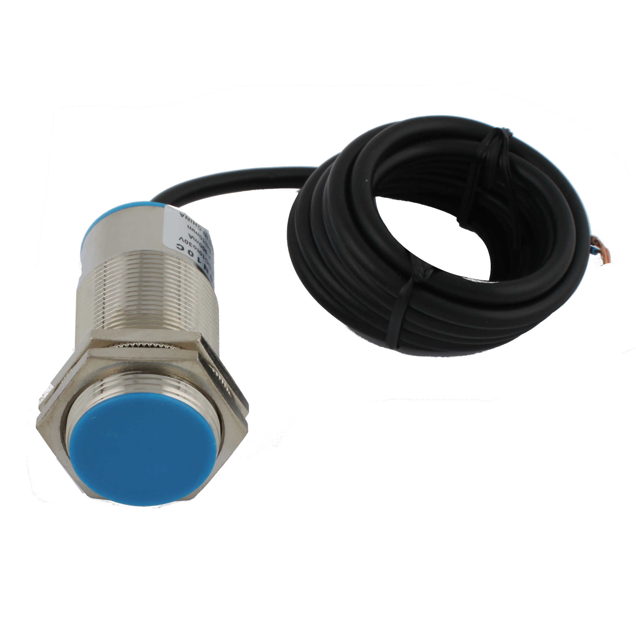 Индуктивный датчик INNOCONT, M30x1,5, L=78 мм, экранированный, зона срабатывания 10 мм, -25 +60 С, 12…24 VDC, IP67, выход: NPN NO, макс. ток 200 мА, разъем M12 SLI-30N10C