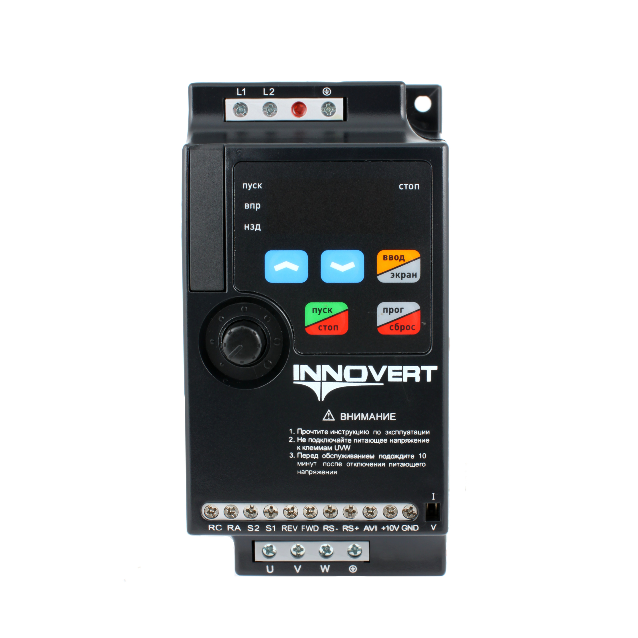 Преобразователь частоты INNOVERT VENT IVD401A21E, 0,4кВт, 220В, 2,5А
