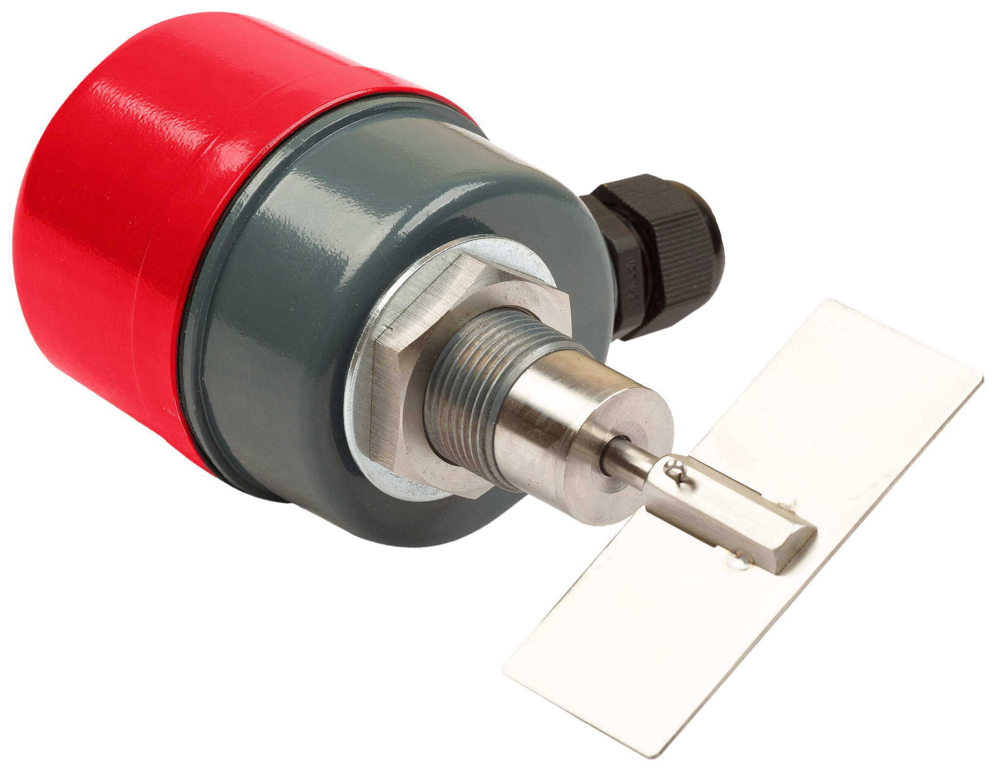 Механический ротационный датчик уровня сыпучих материалов INNOLEVEL в алюм. корпусе, компактное исполнение, -30 +80 С, Рmax=0.8 bar, 24 VDC, IP65, лопасть складная двухсторонняя